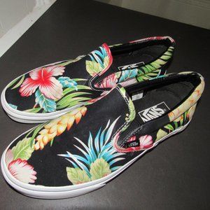Like New Tropical Vans Slip ons